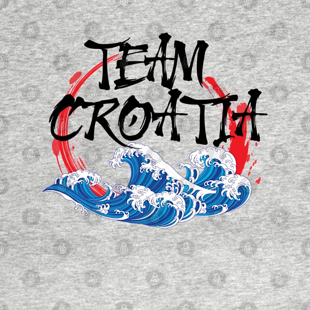 Cheering for athletes and team Croatia by TIHONA